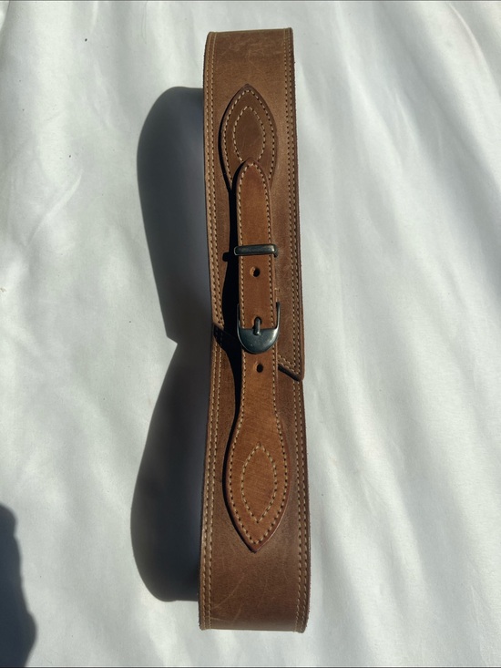 Banana Republic Accessories - Banana Republic Vintage 80’s  Wide Brown Leather Waist Belt with Silver Buckle